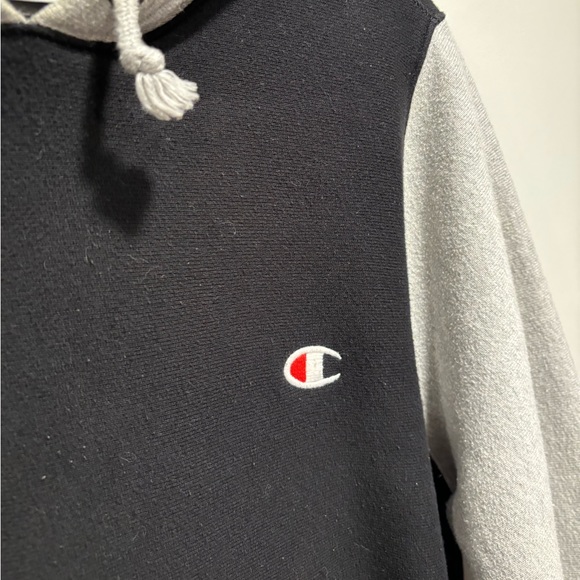 Champion Black and Grey Heavyweight Hoodie - Picture 3 of 5